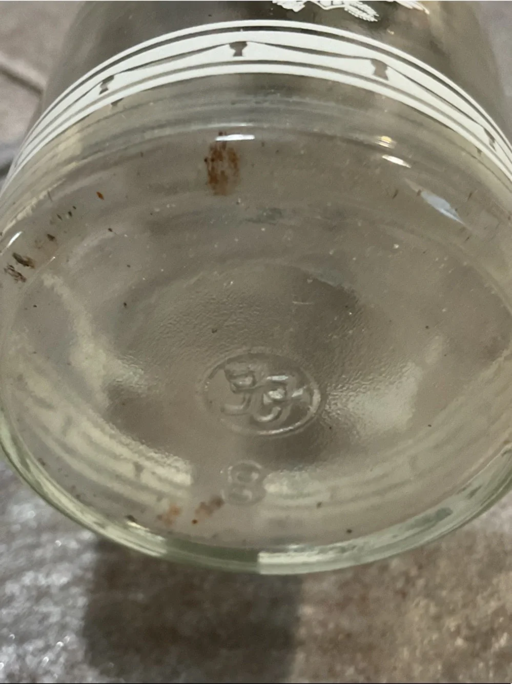 Clear Glass Oil Lamp with Brass Accents - Clear